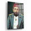 Sultan II. Abdülhamid portresi cam duvar tablosu Tablodecor